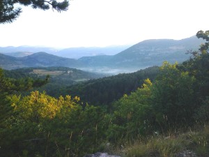 Der Blick vom Seminarzentrum in die wunderschöne Landschaft. (Bildquelle: Oshadhi)